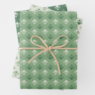 Weihnachtsbäume für Zierzwecke.Umschlagpapier Set  Geschenkpapier Set