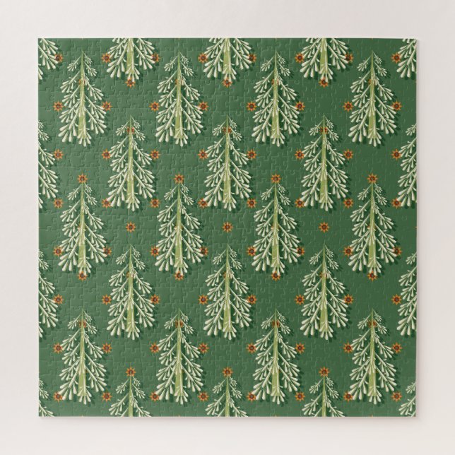 Weihnachtsbäume Illustration Muster (Vertikal)