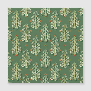 Weihnachtsbäume Illustration Muster Magnetkarte