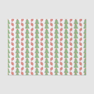Weihnachtsbäume in Aquarellen Seidenpapier