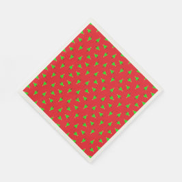 Weihnachtsbäume in Rot Serviette