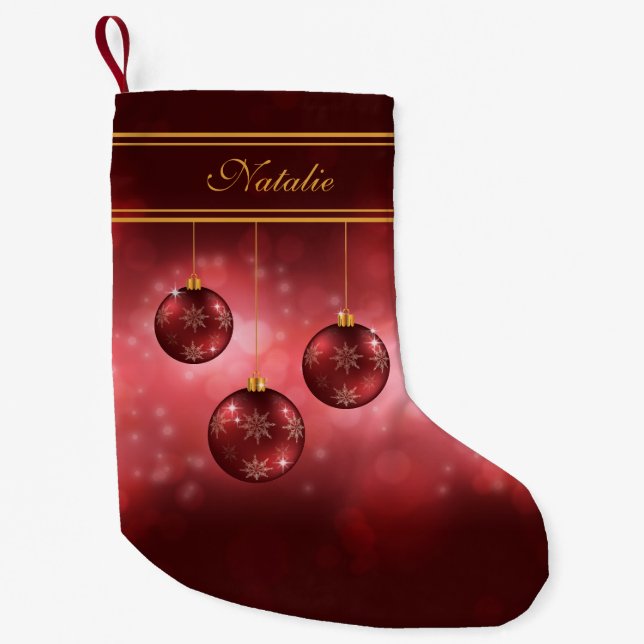Weihnachtsbäume mit Individuelle Name Kleiner Weihnachtsstrumpf (Vorderseite)