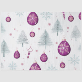 Weihnachtsbäume Ornamente Schneeflocken Weihnachte Seidenpapier