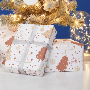 Weihnachtsbäume Ornamente Sterne Weihnachten Geschenkpapier