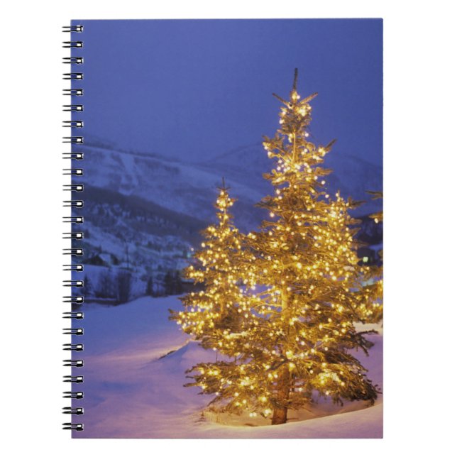 Weihnachtsbäume, Park City, Wastch Berge, Notizblock (Vorderseite)