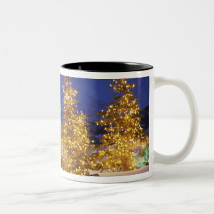 Weihnachtsbäume, Park City, Wastch Berge, Zweifarbige Tasse