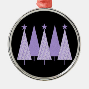 Weihnachtsbäume - Periwinkle Ribbon Ornament Aus Metall