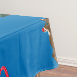 Weihnachtsbäume Rentierfass-Kanes Tischdecke