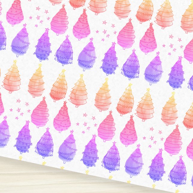 Weihnachtsbäume rosa seidenpapier (Von Creator hochgeladen)