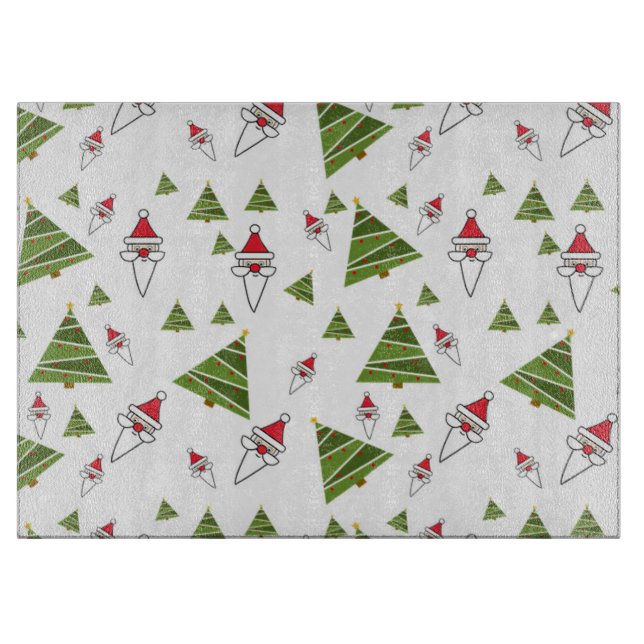 Weihnachtsbäume Schneidebrett (Vorderseite)