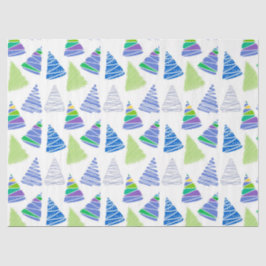 Weihnachtsbaume Seidenpapier