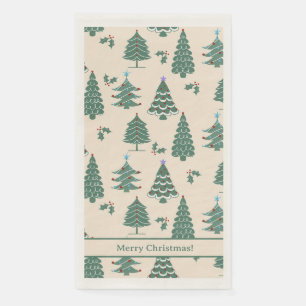 Weihnachtsbäume Serviette