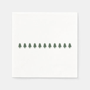 Weihnachtsbäume Serviette
