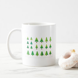 Weihnachtsbäume Set | Festive Weihnachtsfeiertage Kaffeetasse