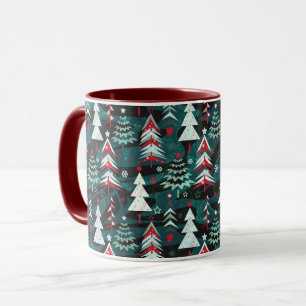 Weihnachtsbäume. Tasse