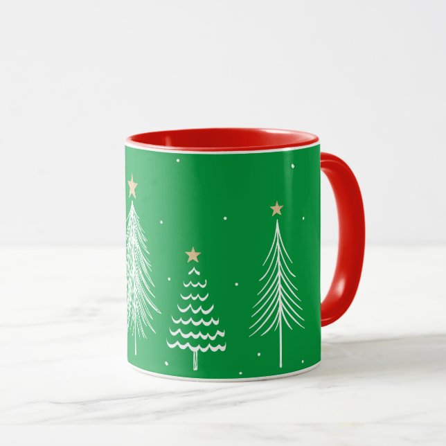 Weihnachtsbäume Tasse (VorderseiteRechts)