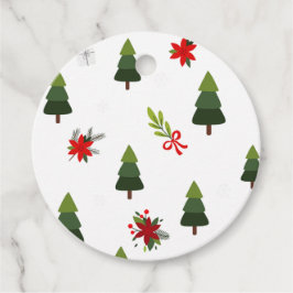 Weihnachtsbäume und -bäume geschenkanhänger