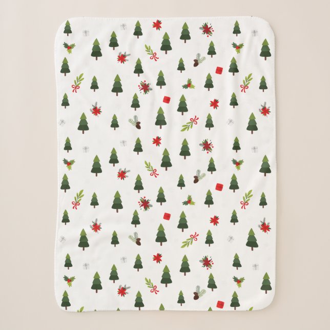 Weihnachtsbäume und -bäume sherpadecke (Vorderseite)