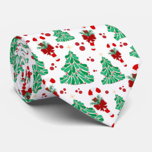 Weihnachtsbäume und Candy Cane Krawatte