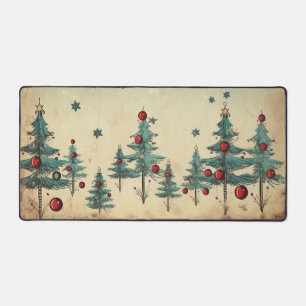 Weihnachtsbäume und -dekorationen schreibtischunterlage