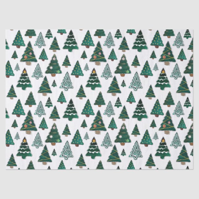 Weihnachtsbäume und -dekorationen Weihnachten Seidenpapier (Vorderseite)