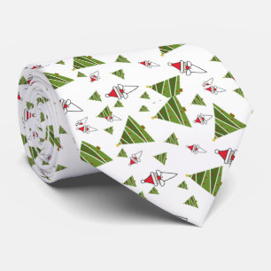 Weihnachtsbäume und der Weihnachtsmann Krawatte