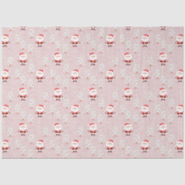 Weihnachtsbäume und der Weihnachtsmann Seidenpapier