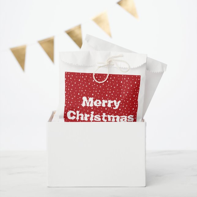 Weihnachtsbäume und Schneeflocken Gefälligkeitssäc Geschenktütchen (Party)