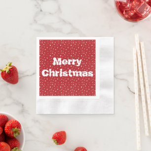 Weihnachtsbäume und Schneeflocken Papier Napkins Serviette