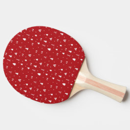 Weihnachtsbäume und Schneeflocken Ping Pong Paddel Tischtennis Schläger