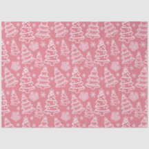 Weihnachtsbäume und Schneeflocken Rosa Weihnachten