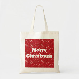 Weihnachtsbäume und Schneeflocken Tote Tasche