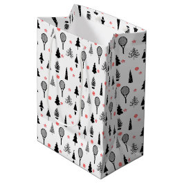🎄 Weihnachtsbäume und 🎾 Tennisschläger Mittlere Geschenktüte