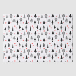 🎄 Weihnachtsbäume und 🎾 Tennisschläger Seidenpapier