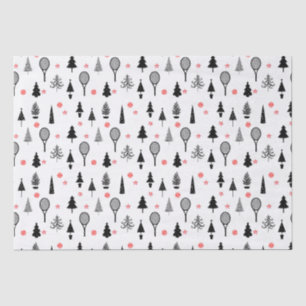 🎄 Weihnachtsbäume und 🎾 Tennisschläger Seidenpapier