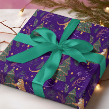 Weihnachtsbäume und Tigermuster