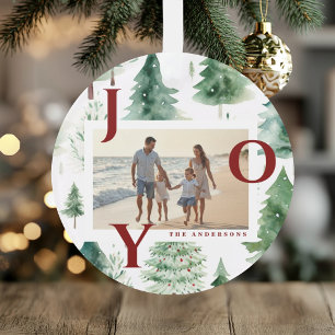 Weihnachtsbäume Wasserfarbe Rot Freude Foto Urlaub Ornament