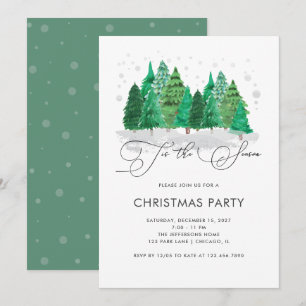 Weihnachtsbäume Weihnachtsbäume Weihnachtsfest Par Einladung
