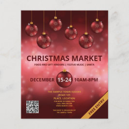 Weihnachtsbäume - Weihnachtsmarkt Flyer