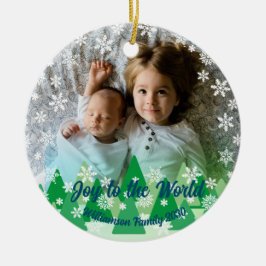 Weihnachtsbäume Weiße Schneeflocken Freude an der  Keramik Ornament