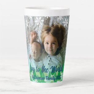 Weihnachtsbäume Weiße Schneeflocken Freude an der Milchtasse