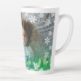 Weihnachtsbäume Weiße Schneeflocken Freude an der  Milchtasse