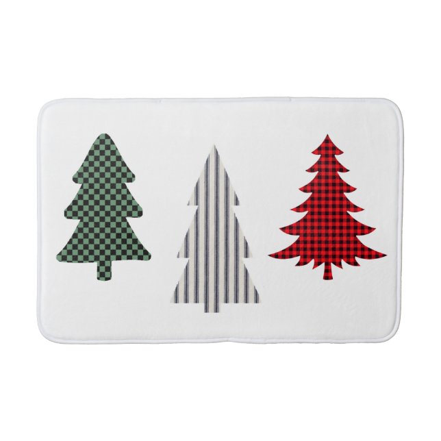 Weihnachtsbaumen Bath Mat Badematte (Vorderseite)
