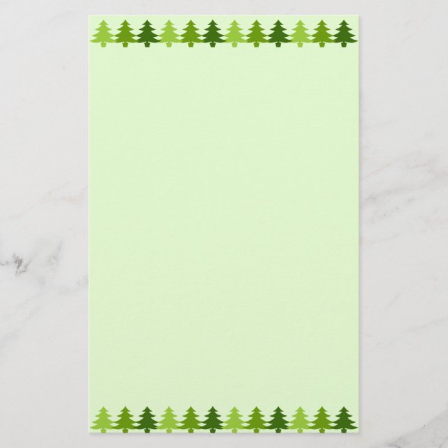Weihnachtsbaumen Briefpapier (Vorderseite)