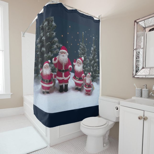 Weihnachtsbaumen Duschvorhang (Celebrate the Holiday Season with a custom Christmas shower curtain!)