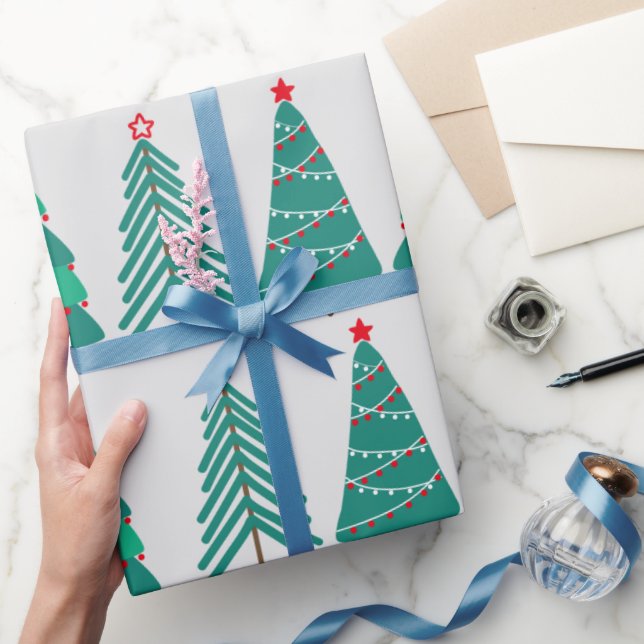 Weihnachtsbaumen Geschenkpapier (Schenken)