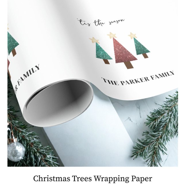 Weihnachtsbaumen Geschenkpapier (Von Creator hochgeladen)