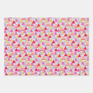 Weihnachtsbaumen Geschenkpapier Set