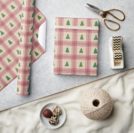 Weihnachtsbaumen Geschenkwrap mit Golden Accents Geschenkpapier