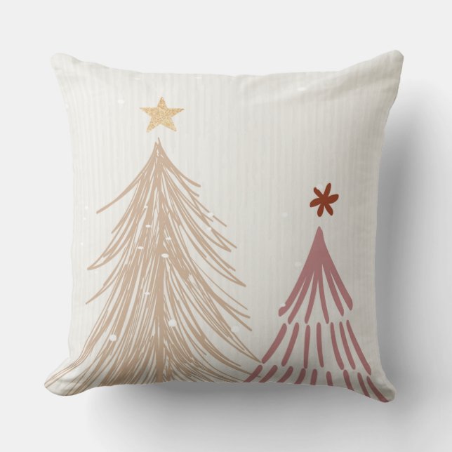 Weihnachtsbaumen Kissen (Vorderseite)